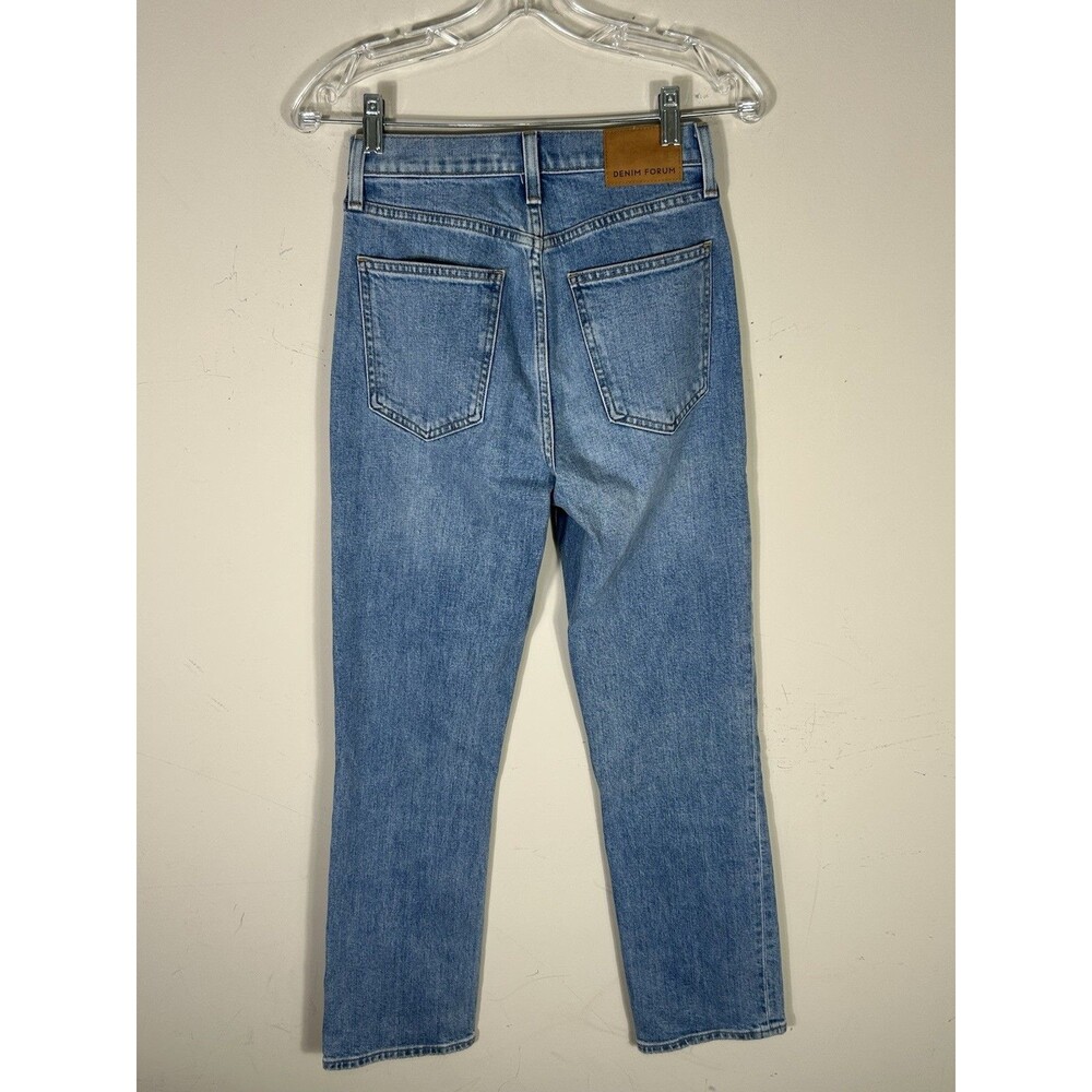 Denim Forum The Arlo Straight Jeans Womens 25 Blue Normcore Minimalist Essential - Picture 7 of 10